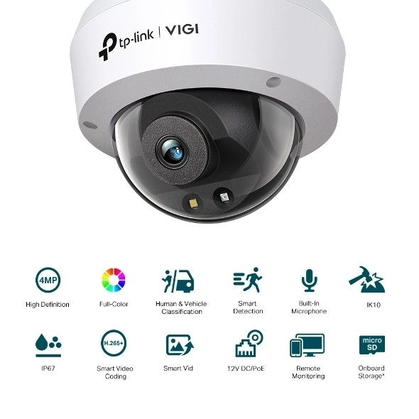 Vigi 4MP Dome Kamera s Plnou Farbou