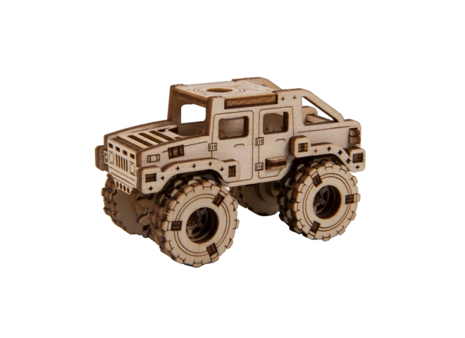 Drevené 3D puzzle - model Monster Truck