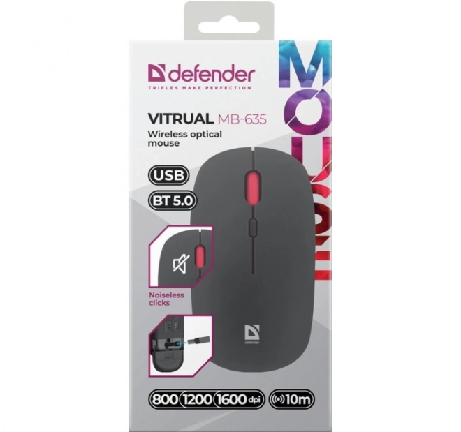 Bezdrôtová myš Silent Click Defender