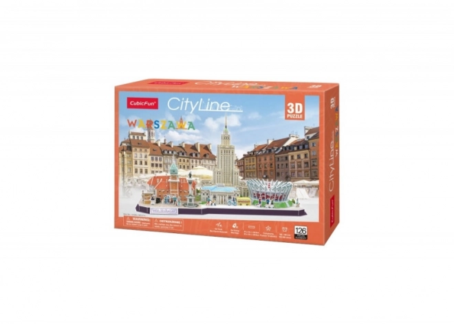 CubicFun 3D Puzzle CityLine Panorama: Varšava