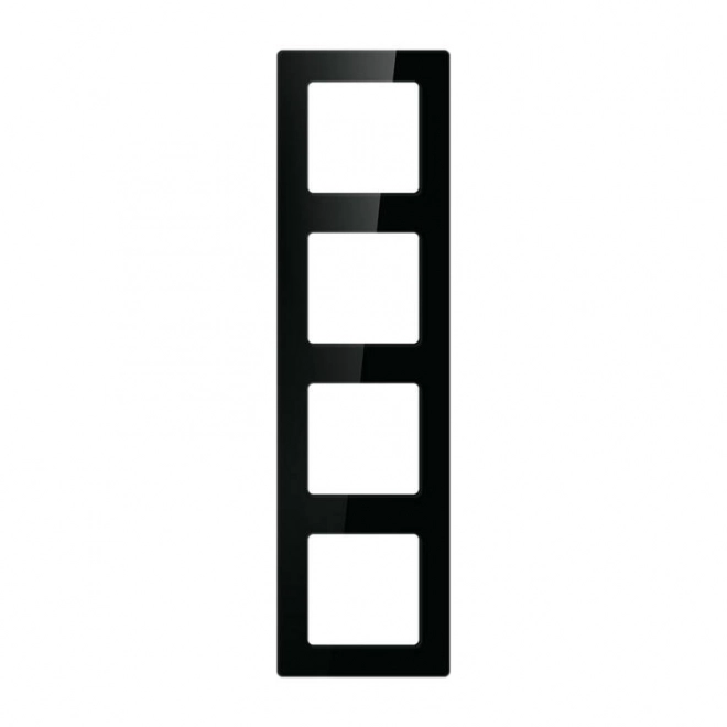 Štvornásobná rámová zásuvka Avatto N-TS10-Frame-4 – Čierna