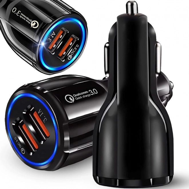 Rýchla nabíjačka do auta s 2xUSB Quick Charge 3.0