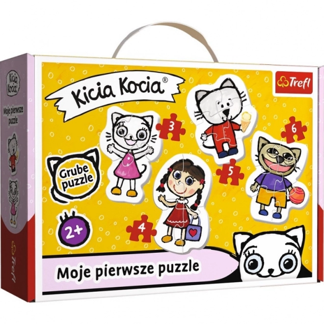 Detské puzzle Veselá mačička Kicia Kocia