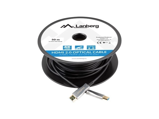 Lanberg HDMI kabel verzia 2.0 50m čierny