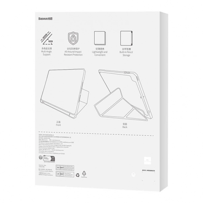 Ochranné púzdro Baseus Minimalist pre iPad 10,2" biele