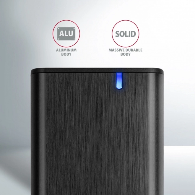 Axagon vonkajší hliníkový box na sata m.2 ssd bez skrutiek usb-c 3.2 gen 2