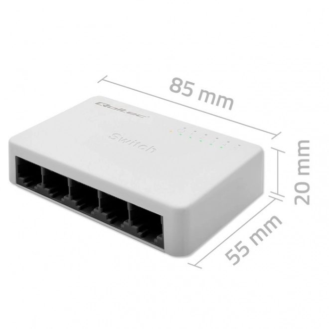 Switch sieťový 5 portov RJ45