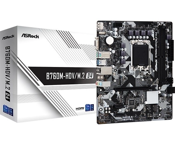 Základná doska ASRock B760M‑HDV/M.2 D4 mATX (LGA1700, DDR4)