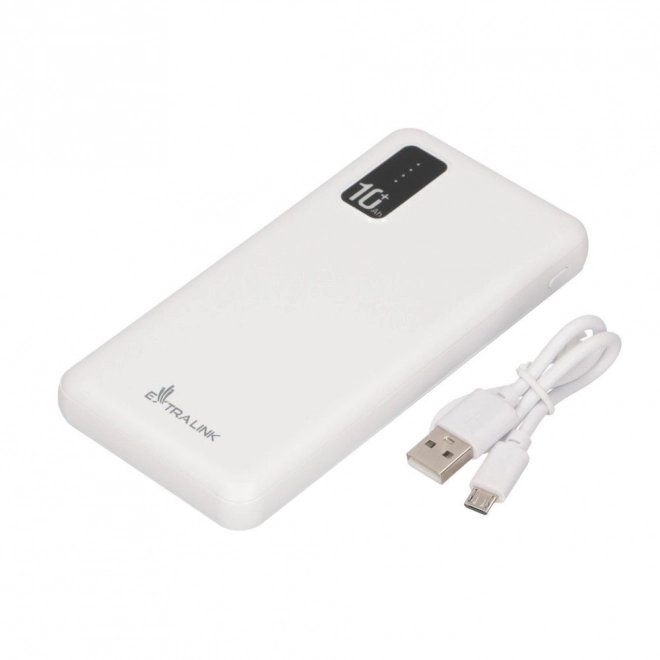 Prenosná batéria Extralink 10000 mAh biela