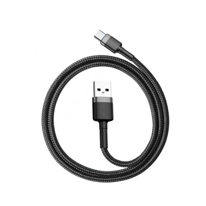 Kábel Baseus Cafule USB-C 3A 0,5 m šedo-čierny