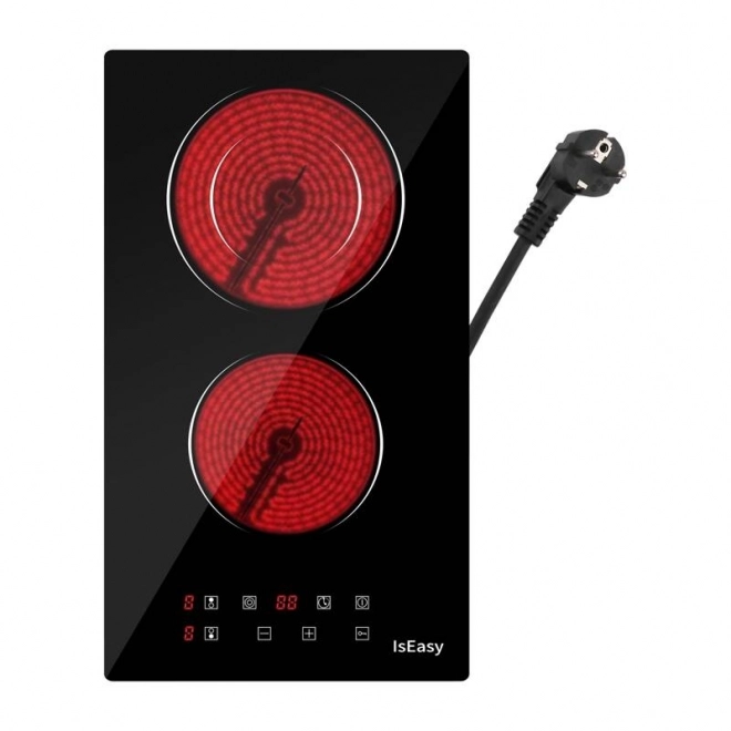 Dvojzónový elektrický keramický sporák isEasy LT2V-15