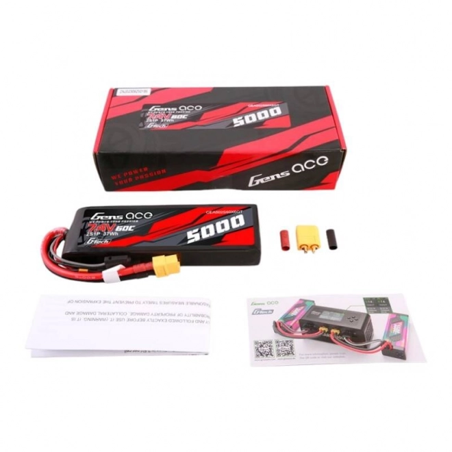 Lipo batéria 5000mAh 7,4V s XT60 konektorom