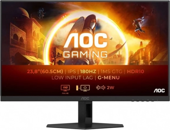 AOC herný monitor 23,8" IPS 180 Hz s reproduktormi, 2× HDMI a DisplayPort