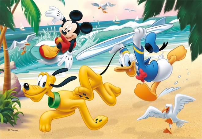Detské puzzle Mickey športuje 2x77 dielikov