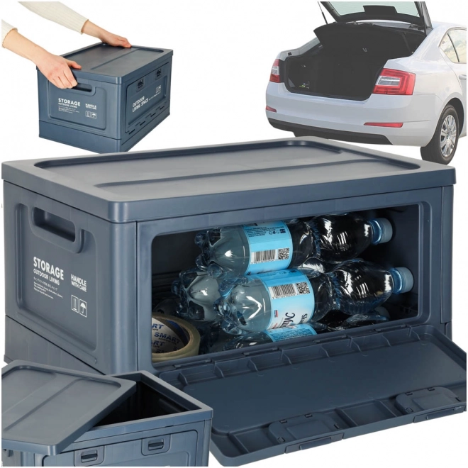 Campingová krabica - skladací box 25l modrá