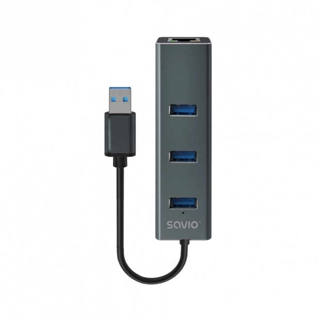 Kompaktný Hub USB-A 3.1 Gen 1 s Ethernet adaptérom