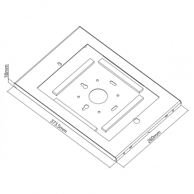 Nástenný držiak na tablet s blokádou