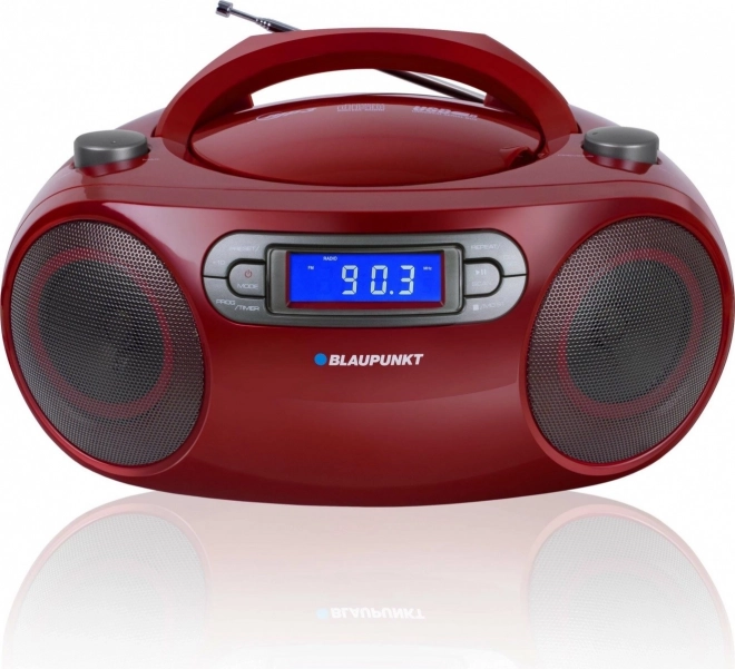 Prenosný boombox s FM/CD/MP3/USB/AUX, hodiny a budík