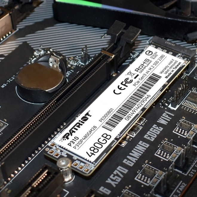 Rýchly SSD disk Patriot NVMe 480GB