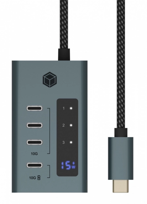 Hub s 4 USB-C portami a napájaním 24W