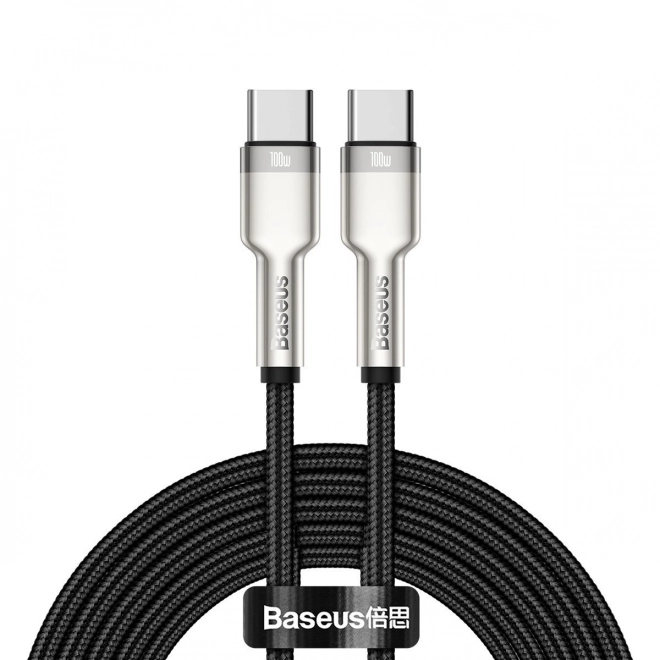 Kábel USB-C na USB-C Baseus Cafule, 100W, 2m (čierny)