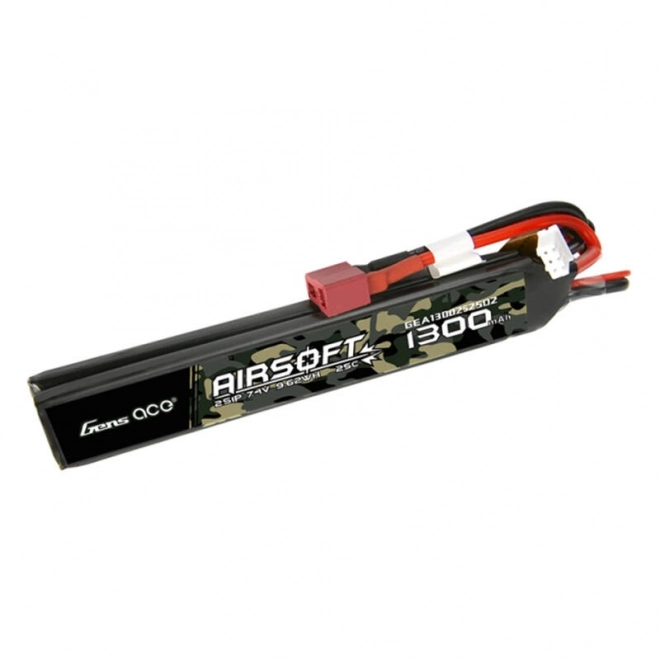 Lipo batéria pre airsoftové zbrane Gens Ace 1300mAh 7,4V