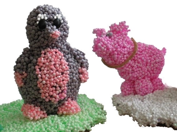 Pena modelína PlayFoam - chlapčenské farby 4pack