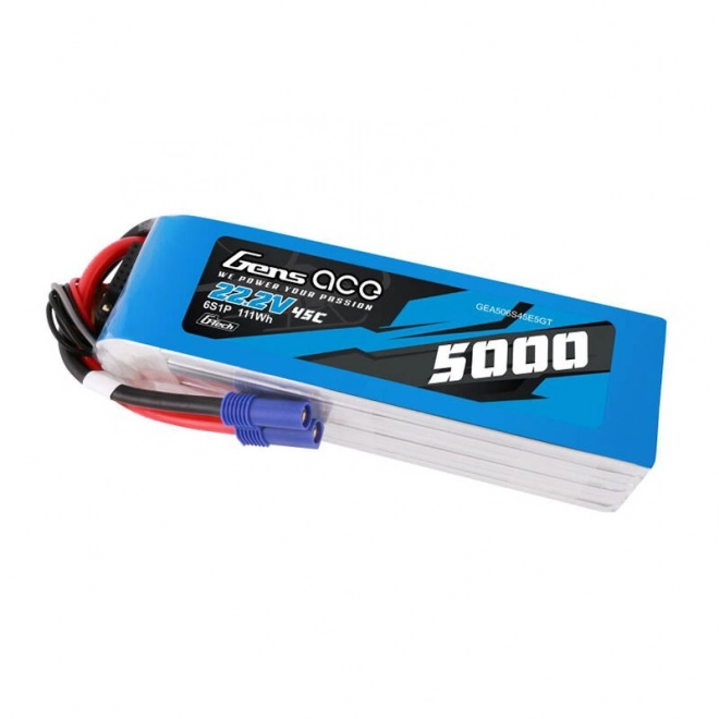 Gens ace G-Tech 5000mAh 22,2V 45C 6S1P LiPo batéria s konektorom EC5