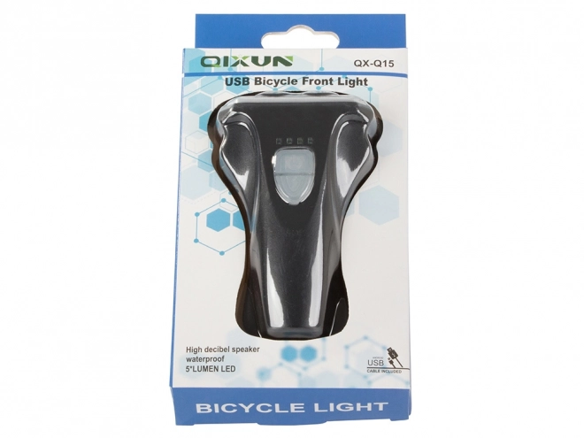 Predná cyklistická lampa 5 LED USB