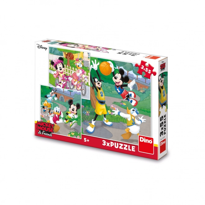 Puzzle Mickey Mouse a kamaráti 3x55 dielikov