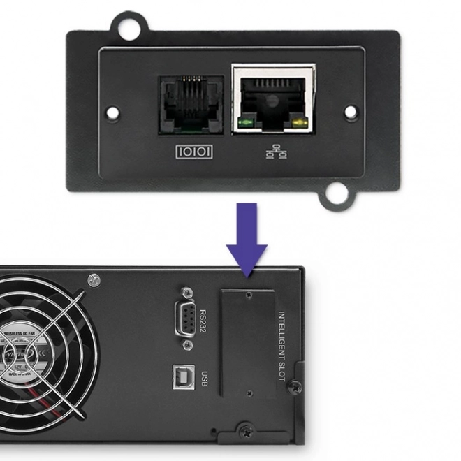 Záložný zdroj UPS RACK 1kVA 800W s LCD