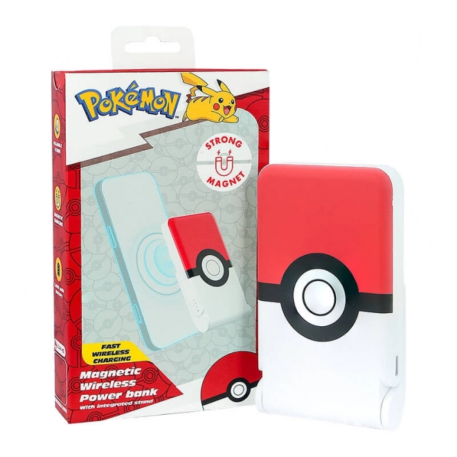 Indukčná powerbanka Pokemon Pokeball s držiakom