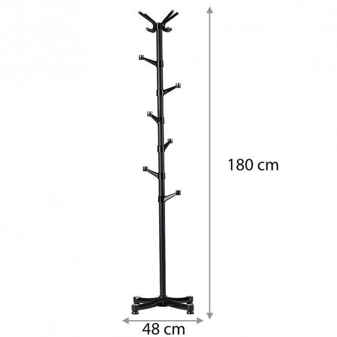 Stojan na oblečenie čierny