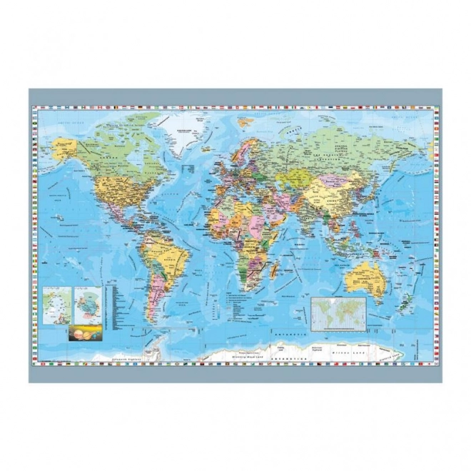 Puzzle Politická Mapa Sveta 1000 Dielikov