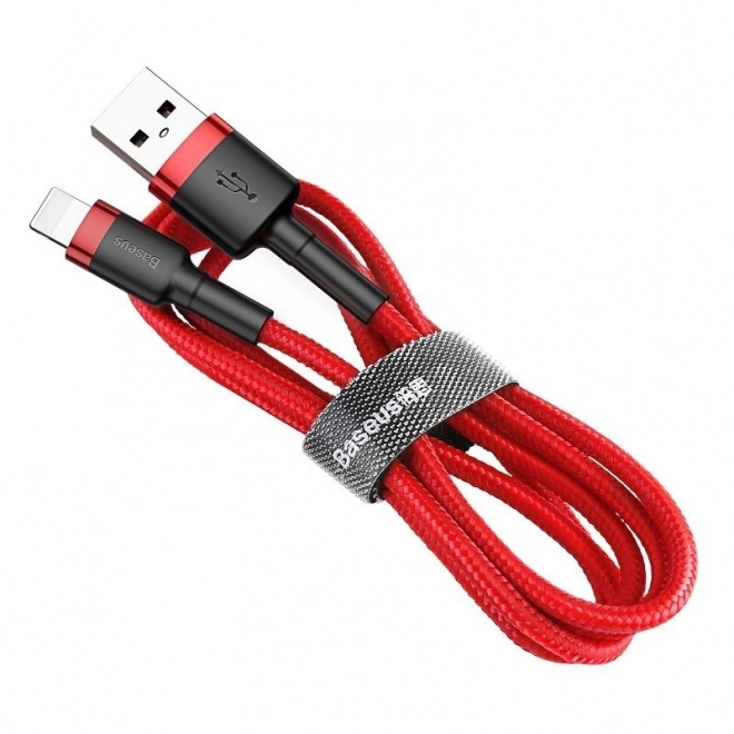 Kábel Baseus Cafule Usb Lightning 2,4 A 1 m (čierno-červený)