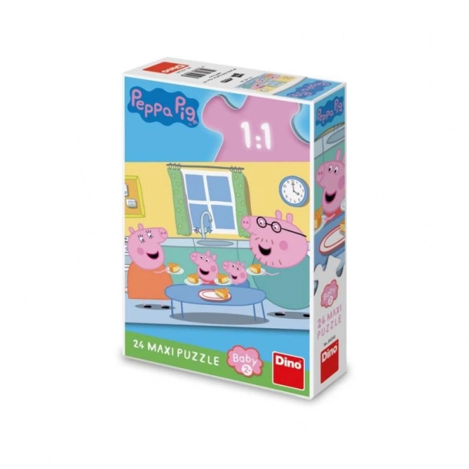 Puzzle Peppa Pig: Obed MAXI 24 dielikov