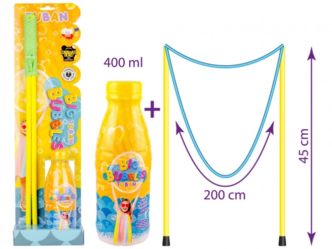 Sznúra na veľké bubliny + roztok 400 ml