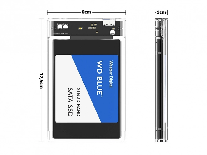 Kryt 2,5'' ssd hdd usb 3.0 sata pocket