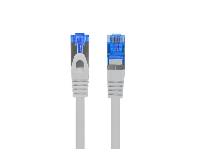 Patchcord kat.6a S/FTP LSZH CCA 0.25m sivý