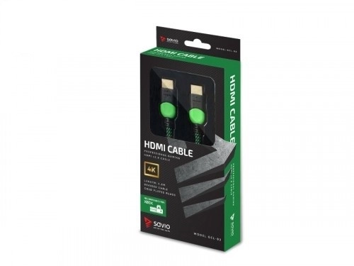 Kábel HDMI 2.0 zeleno-čierny 1,8m