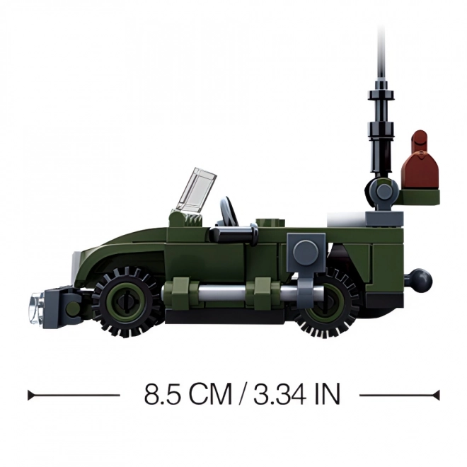 Sluban WWII Hliadkový Jeep