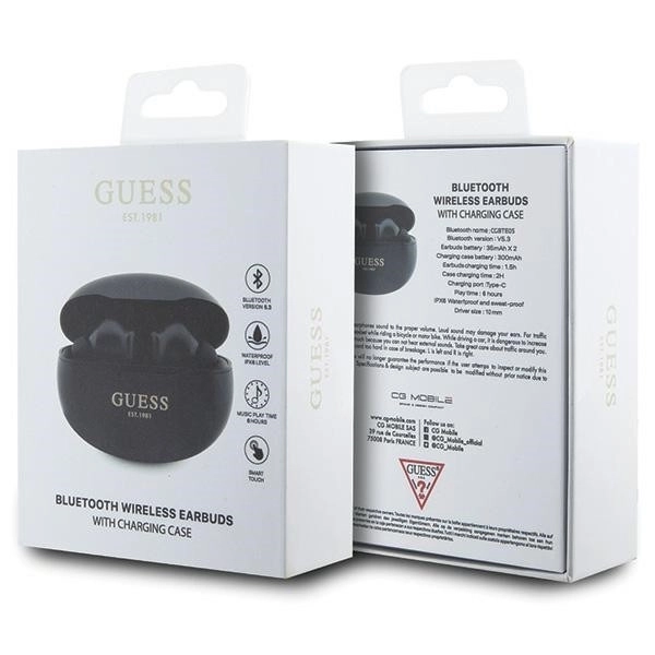 Bezdrôtové slúchadlá GUESS Bluetooth TWS s nabíjacím puzdrom