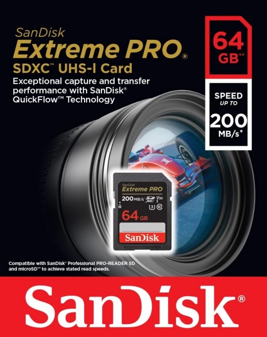 Pamäťová karta Sandisk Extreme Pro SDXC 64GB