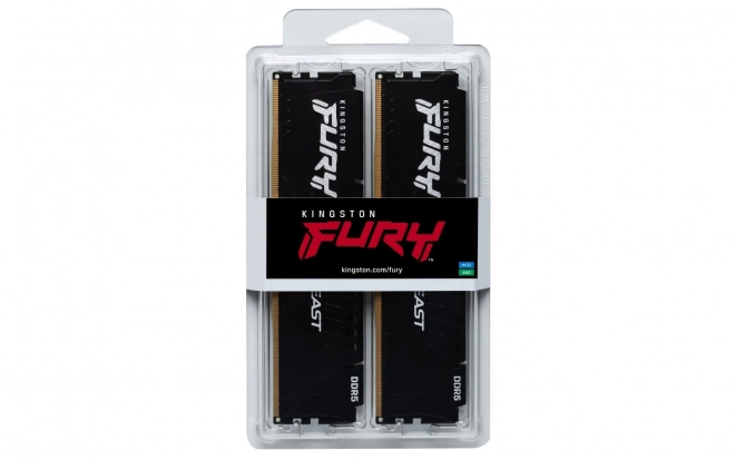 Pamäť Kingston Fury Beast DDR5 32GB (2x16GB) 6400 MHz CL32 čierna