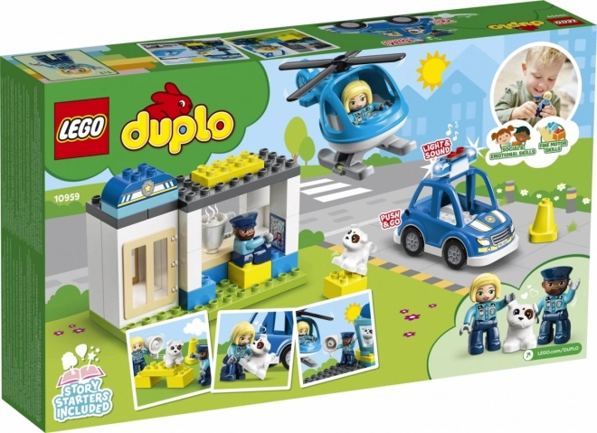 Lego Duplo policajná stanica a vrtuľník