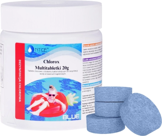 Chlórové tablety pre dezinfekciu bazéna 20g