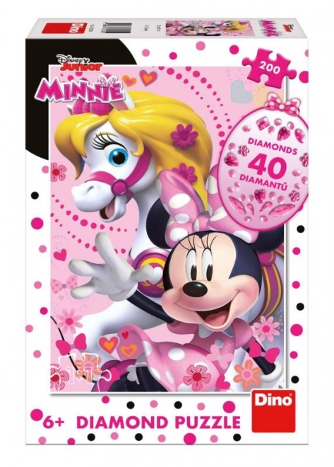 Minnie Mouse diamantové puzzle 200 ks