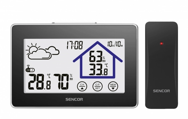 Inteligentná domáca meteostanica s dotykovým displejom