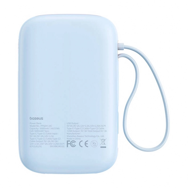 Externá nabíjačka Baseus QPow 2 10000mAh 30W modrá
