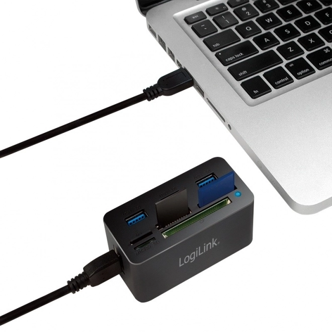 LogiLink USB hub a čítačka kariet